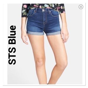 STS BLUE (Nordstrom) High-waist Denim Shorts size 1 New with tags